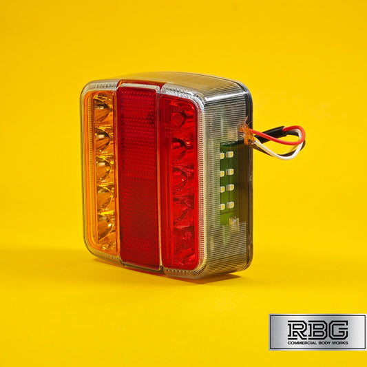 LED Square Combination Lamp for Trailer Caravan Truck Rear 12V Light 4 Function