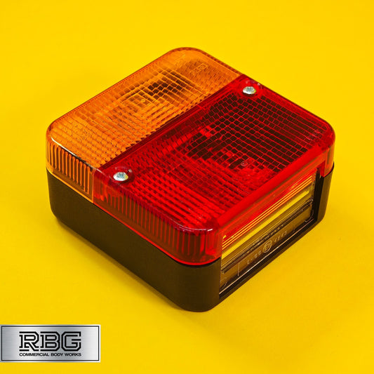 Trailer Square Combination Lamp Light Stop Tail Indicator Number Plate Light 12V