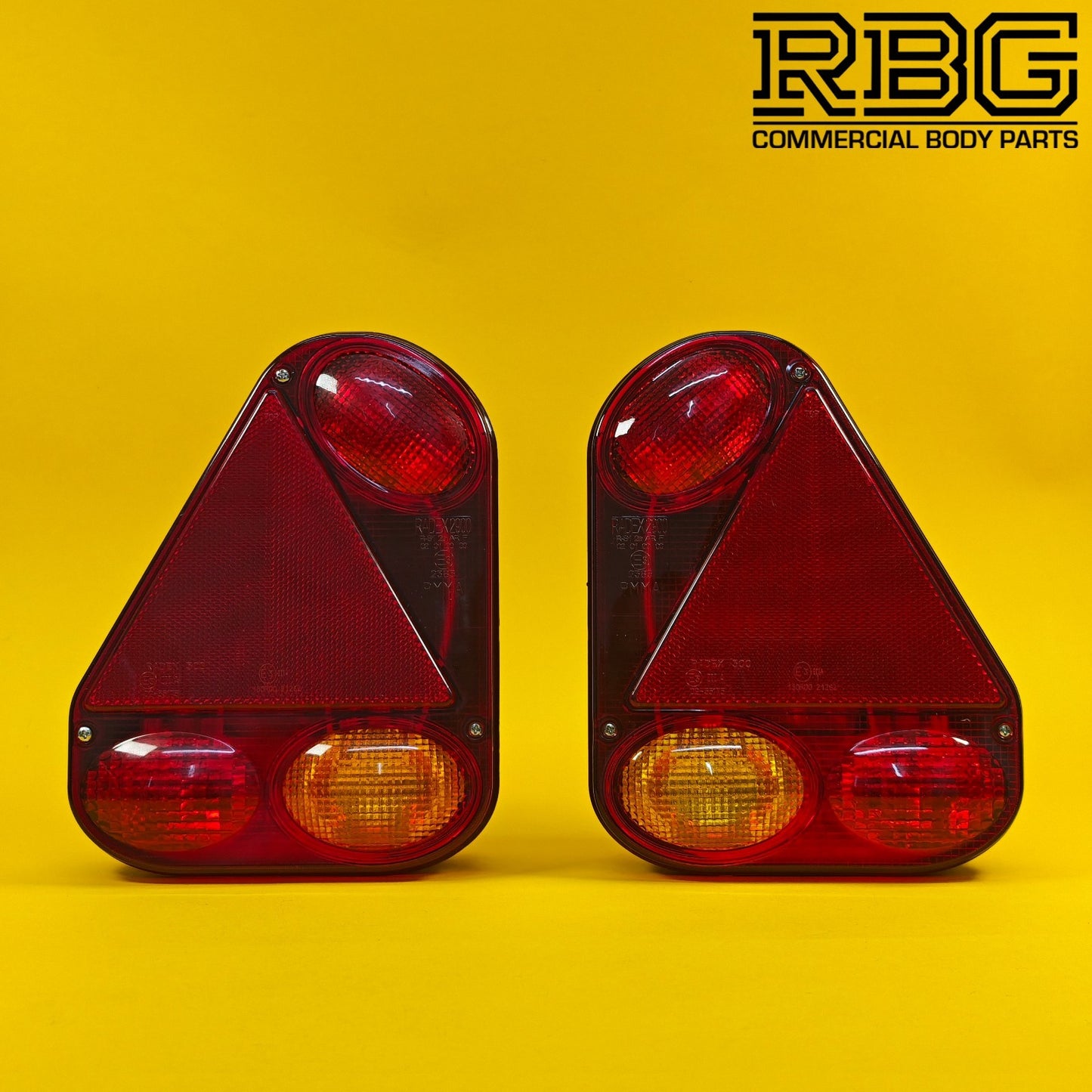 Rear Combination Lamp PAIR LEFT & RIGHT Radex Light Trailer Caravan 5 Function