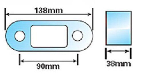 Tow Bar Ball Spacer Extension LARGE Truck Trailer Caravan Maypole Towing 38mm