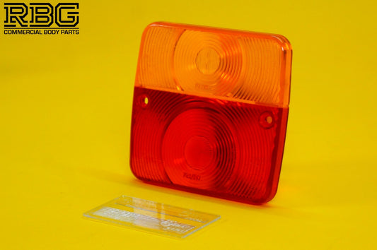Replacement Lens for Square Combination Light Radex 3002 / MP17 Lamp Trailer