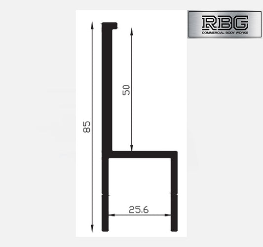 Aluminium End Cap Dropside Hollow Plank Capping Trailer Truck 400mm-2450mm UK
