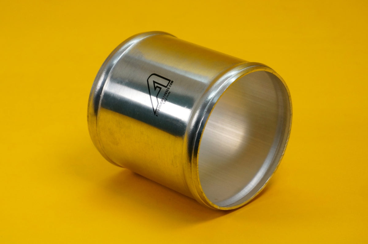 Alloy Hose Joiners 100mm Straight Swaged Connector Beaded Pipe - VARIOUS SIZES