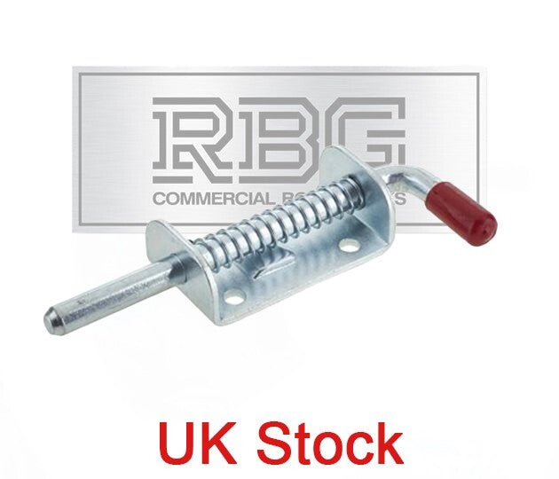 Shoot Bolt 10/34mm Spring Bolt Slip Bolt Zinc Plated Truck Lorry Gate Trailer