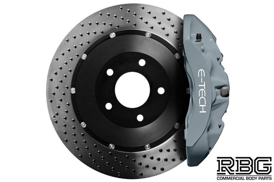 Brake Caliper Paint Kit GREY Paint + Cleaner + Brush E-TECH For Car Vehicle UK