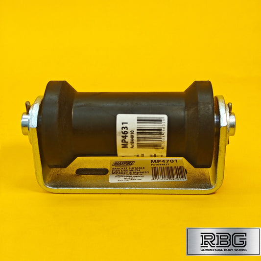 Keel Roller + Bracket 19mm Bore Flat for Boat Trailers Non-Marking Polyurethane