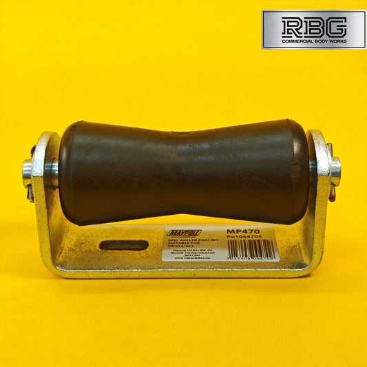 Keel Roller + Bracket 16mm Bore for Boat Trailers Non-Marking Polyurethane UK