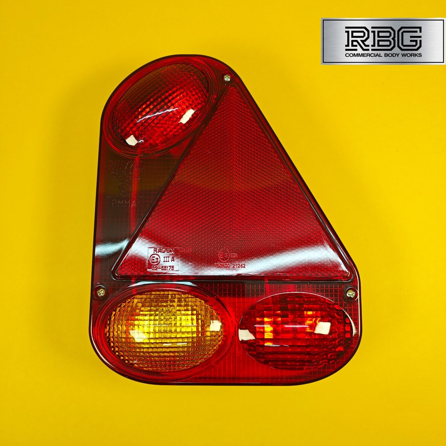 Rear Combination Lamp RIGHT HAND Radex Light for Trailer Caravan 5 Function 12V