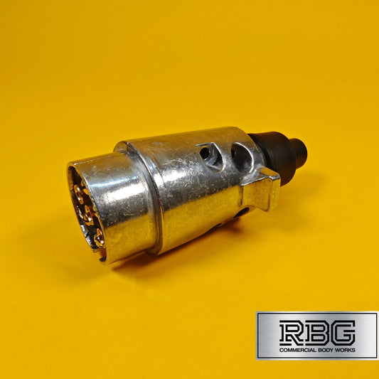 Aluminium Plug for Towing 7 Pin 12N Type Trailer Caravan Horsebox 12 Volt Towbar