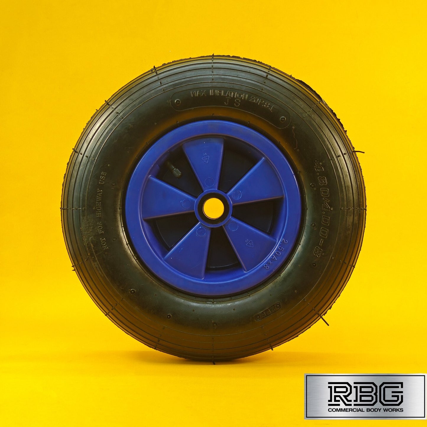 Launch Trolley Wheel 15″ 385mm Pneumatic for Trolleys, Boat Trailers Dinghy UK