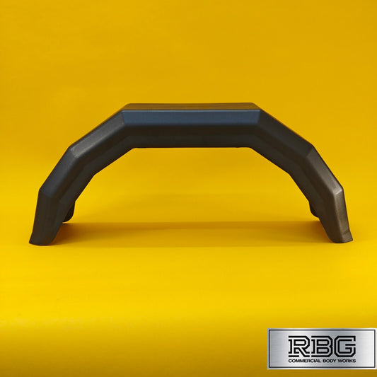 10 Inch Plastic Mudguard Single 610mm x 170mm for Trailer 10″ Wheels Black UK