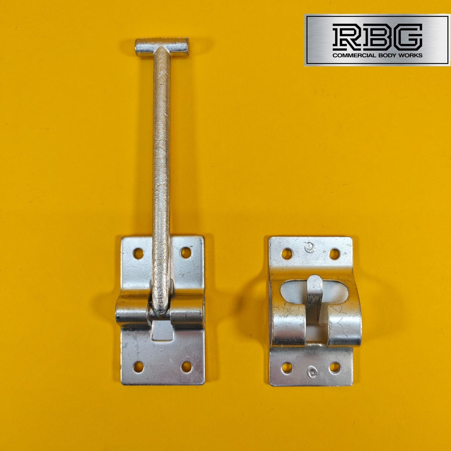 Door Retainer 155mm Hook & Catch Plate Horsebox Trailer Truck Caravan Barn 1Pc