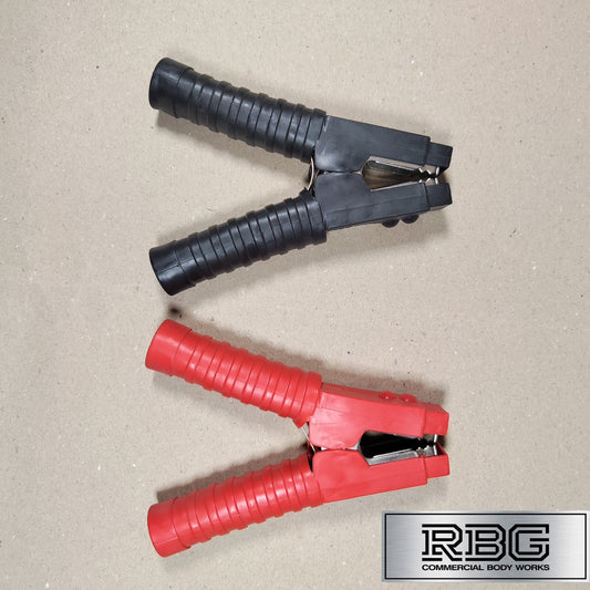 Heavy Duty Jump Lead Cable Clips 600 AMPS Peak Rating Crocodile Clamp