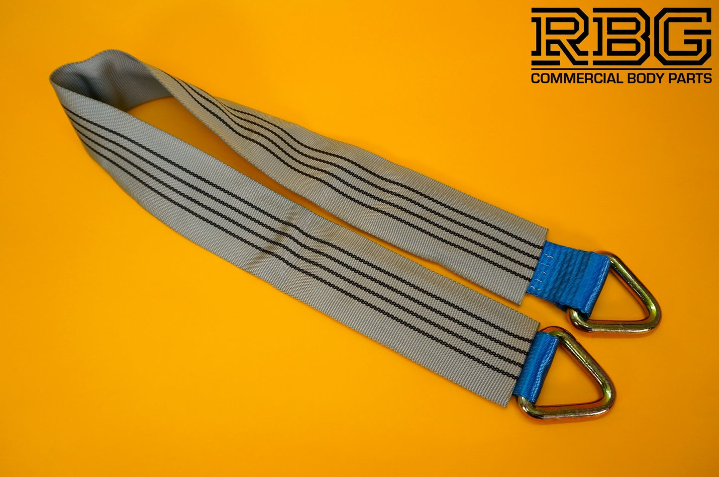 Axle Recovery Strap 5ton 50mm D-Rings + Protector 1m Lashing Cargo Heavy Duty