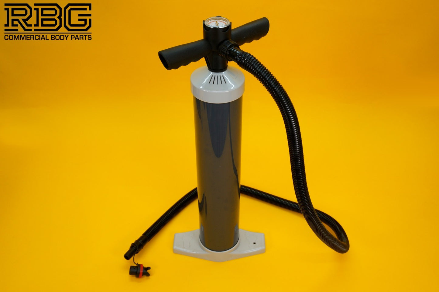 Air Hand Pump with Pressure Gauge for Inflatable Tents Awnings 2.2L Large Barrel