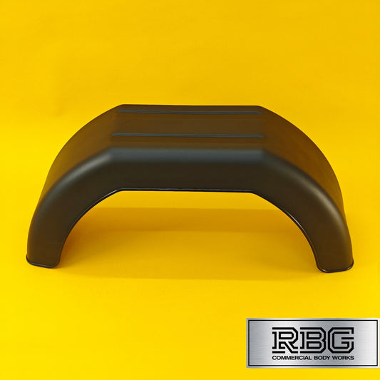 10 Inch Plastic Mudguard Single 610mm x 180mm for Trailer 10″ Wheel Domar Deluxe