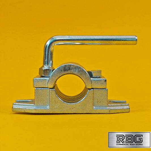 Jockey Wheel Clamp 48mm For Trailer Prop Stand Serrated Heavy Duty Zinc Plated
