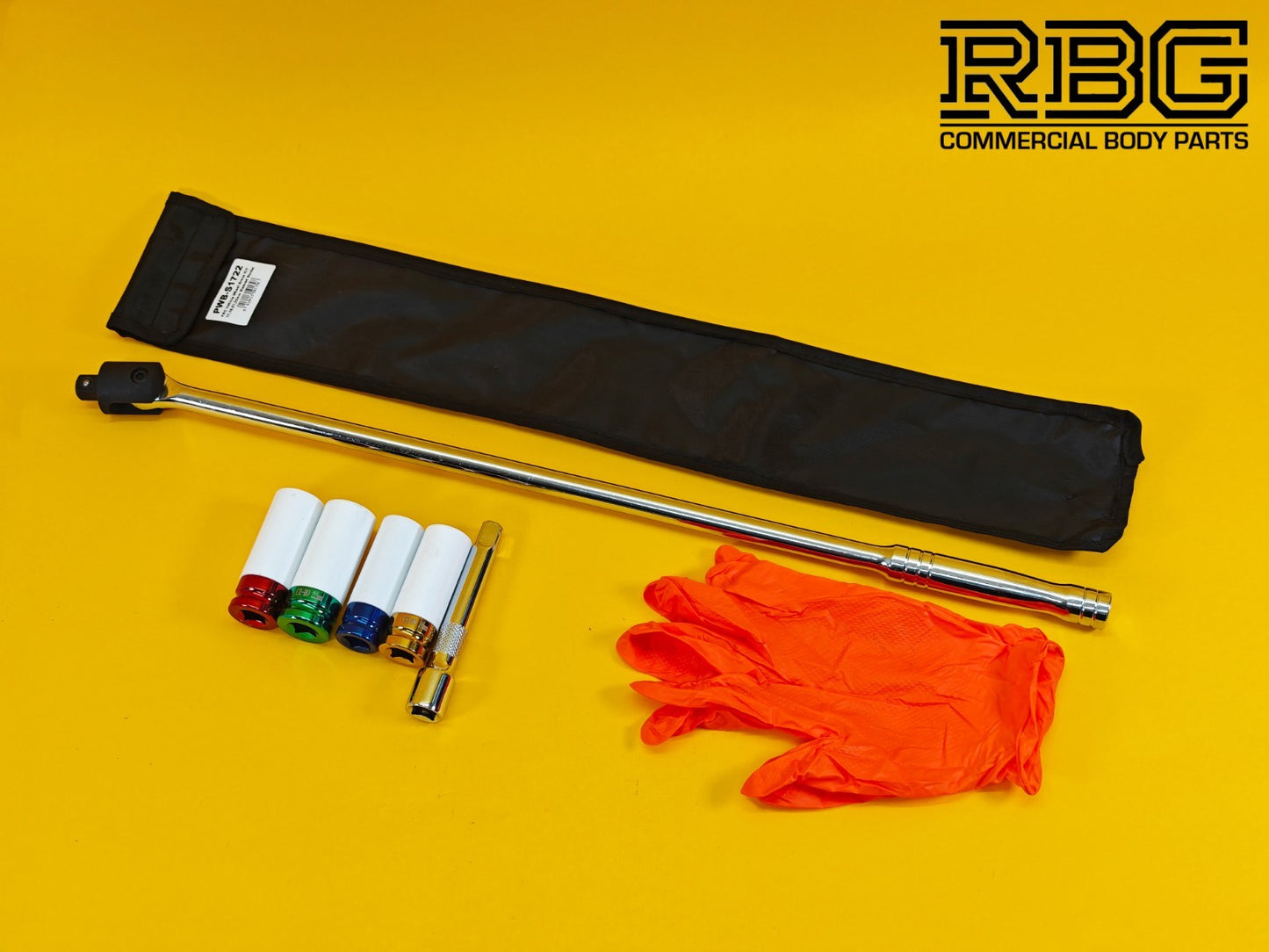 Vehicle Wheel Brace Kit 17,19,21,22mm Pro Sleeved Socket Protective Gloves UK