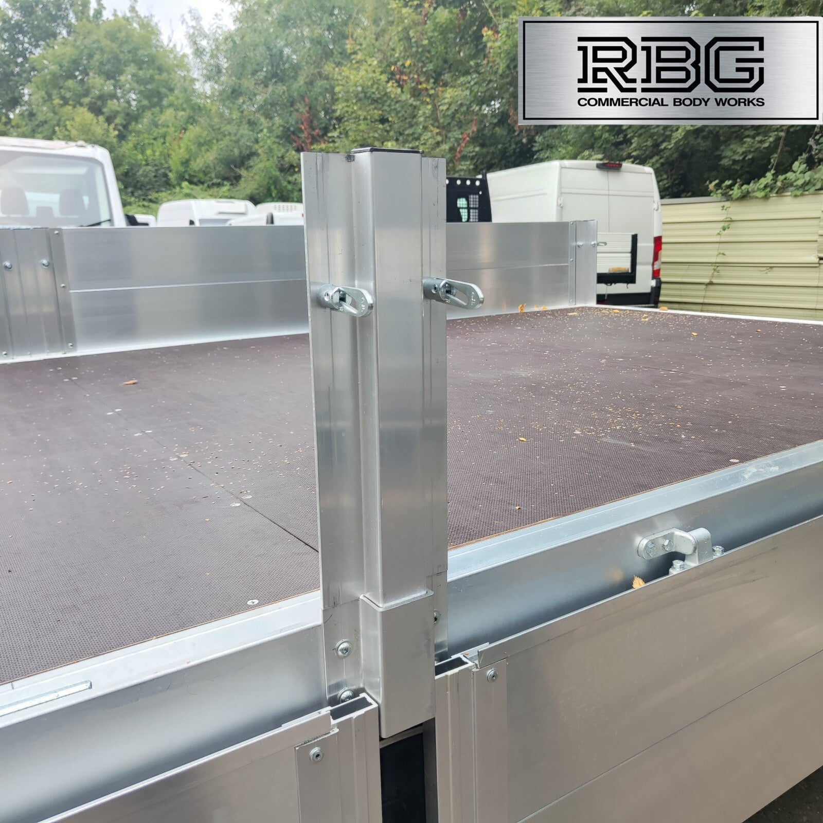 2x  Dropside Centre Pillars Aluminium Trailer Vehicle Truck Tailgate Plank 400mm