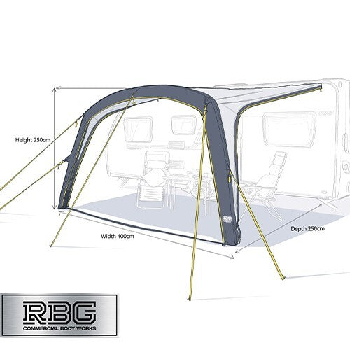 Stratford Air Sun Canopy High for Caravan Motorhome Camping Water Resistant UK