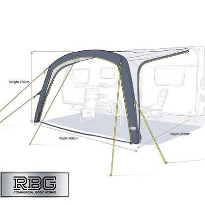 Stratford Air Sun Canopy High for Caravan Motorhome Camping Water Resistant UK