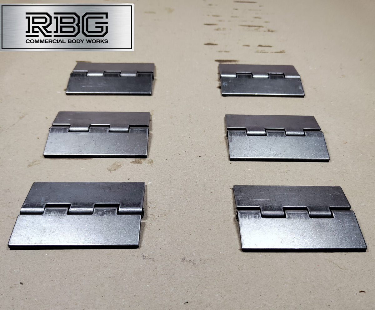 Double Flap Steel Hinges HEAVY DUTY Weld-on 4" 100mm Butt Truck Trailer Cage