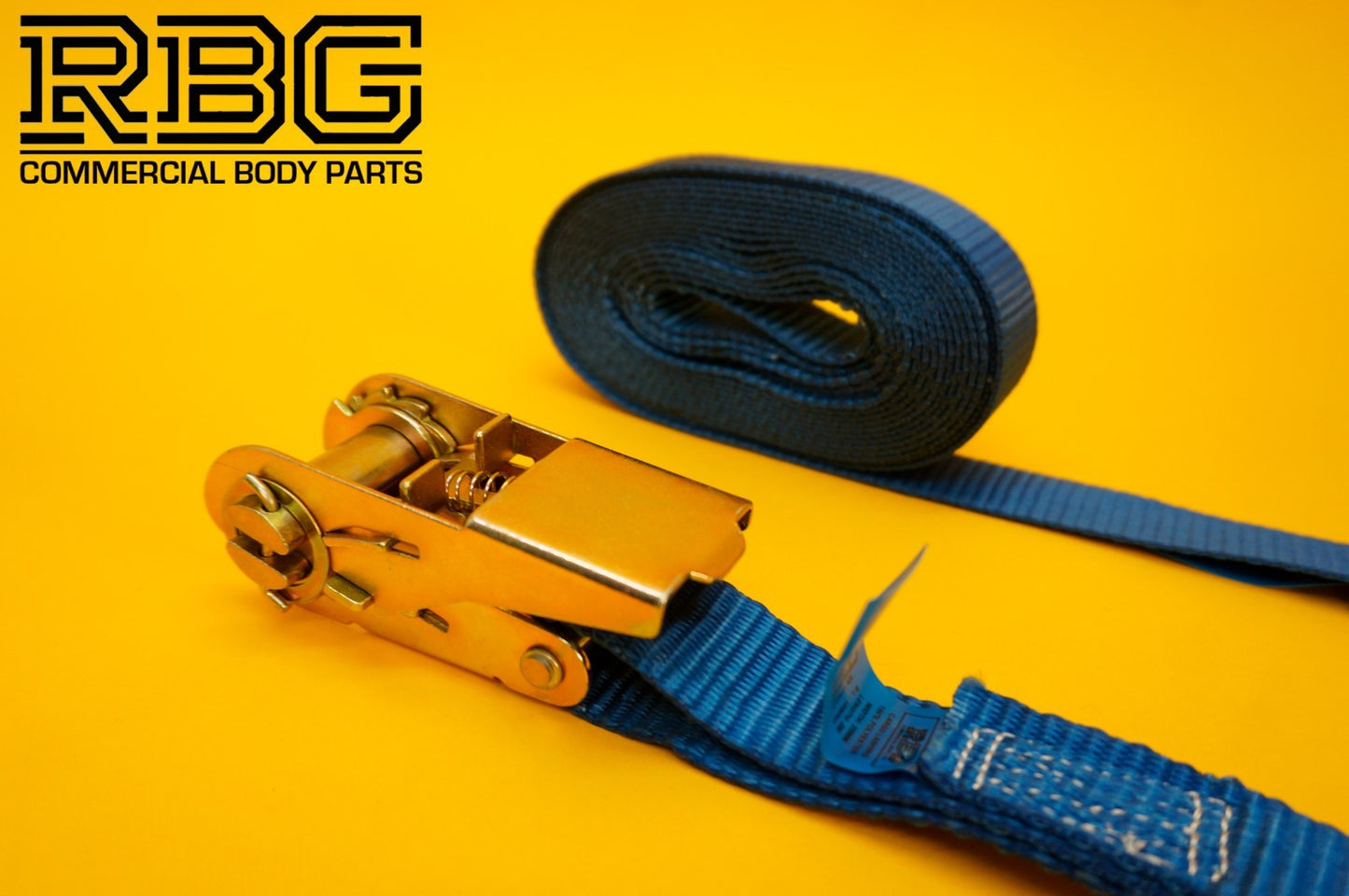 Ratchet Strap Tie Down 1500kg High-Vis Blue 5m 25mm Lashing Cargo Recovery