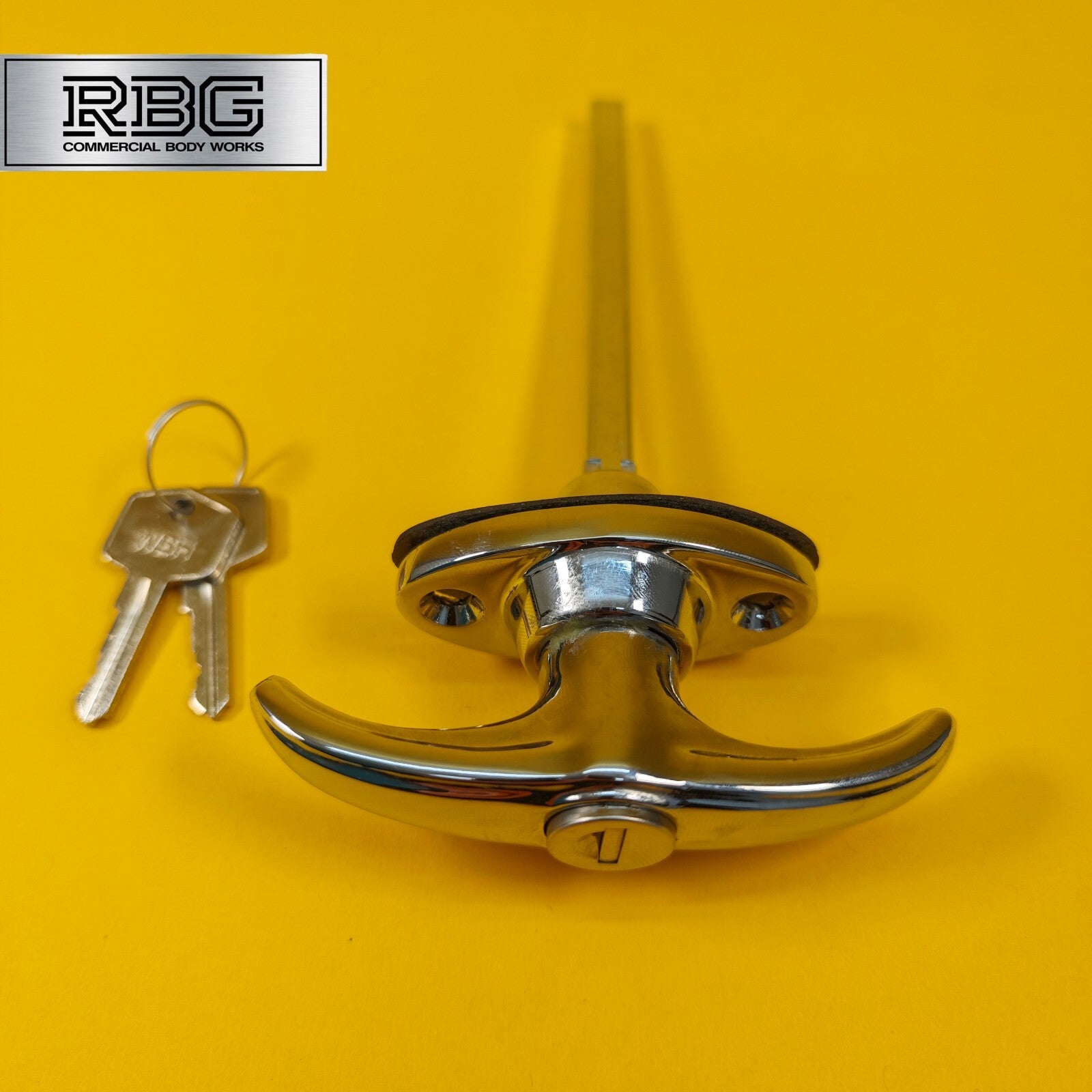 Chrome Locking T Handle T Shape Handle Trailer Doors Horsebox Caravan Camper