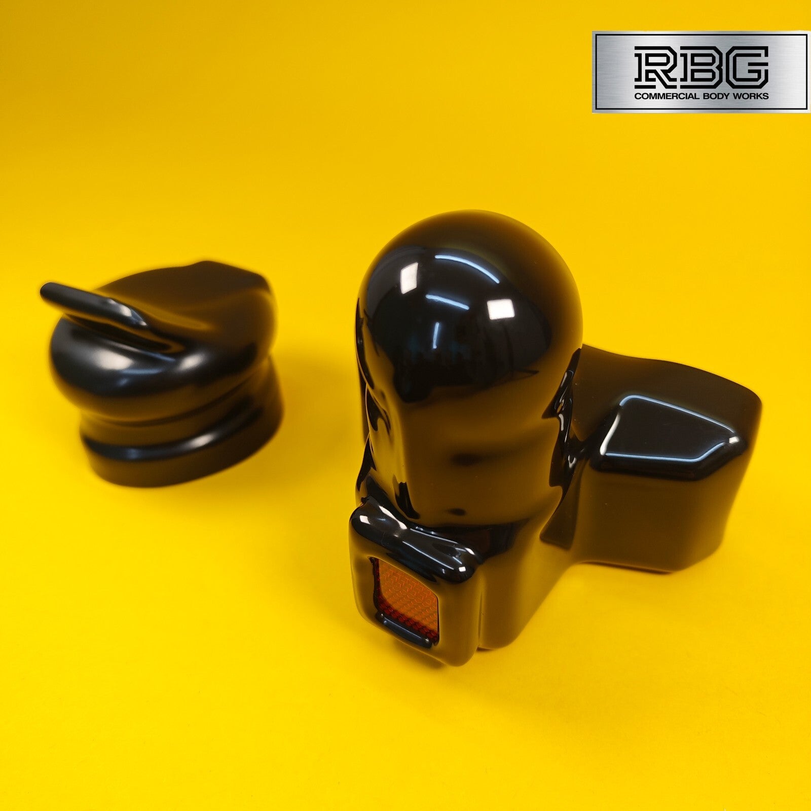 TowBall + Socket Cover Black PVC 50mm Towballs & 7 or 13 Pin Sockets Reflector