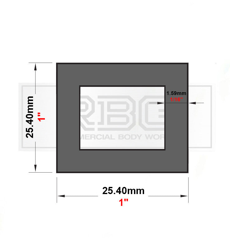 ALUMINIUM SQUARE BOX SECTION Various Sizes In Metric & Inch Free UK Delivery