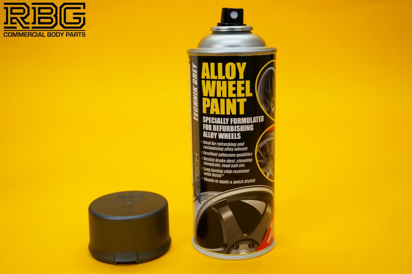Alloy Wheel Paint TECHNIK GREY 400ml Aerosol Spray Car Refurbishment E-TECH