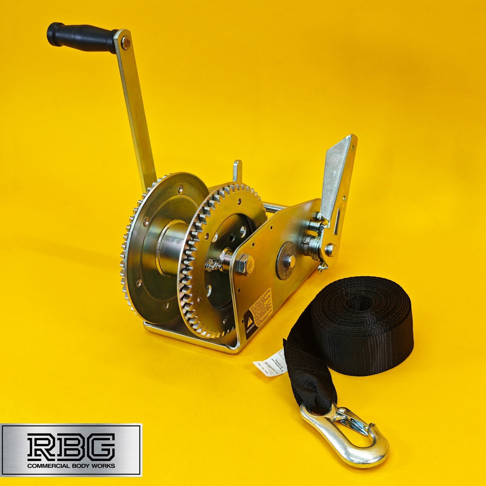 3200Lb Hand Winch + Strap & Hook 1454Kg Professional Dual Speed Heavy Duty 7M UK