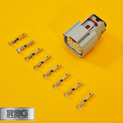 Ford Transit MK8 Wiring Loom Plug Grey for Tail Light Lamp Tipper Recovery 8Pin