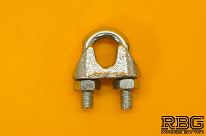 Wire Rope Grip 8mm Steel Cable Grip Bull Dog Clamp U Bolt Zinc Plated Heavy Duty