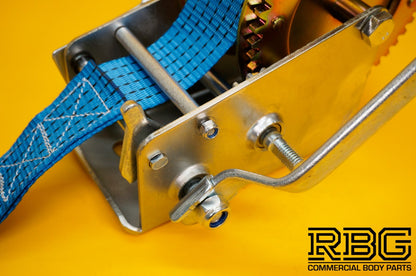 Manual Hand Winch 3500lb + Strap 10m & Hook Trailer Caravan Boat Winch Marine