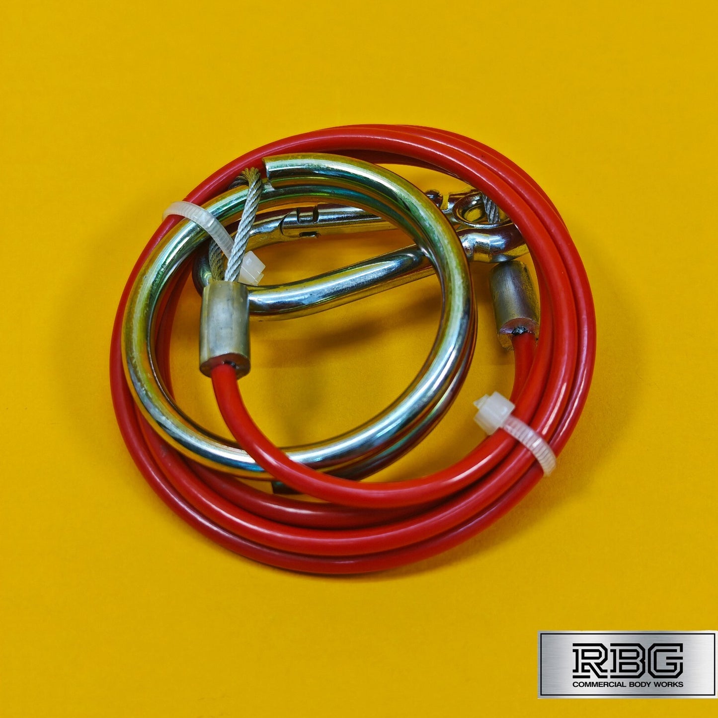 Breakaway Cable Red PVC 1m x 2mm for Trailer Caravan Safety Brake Cable UK