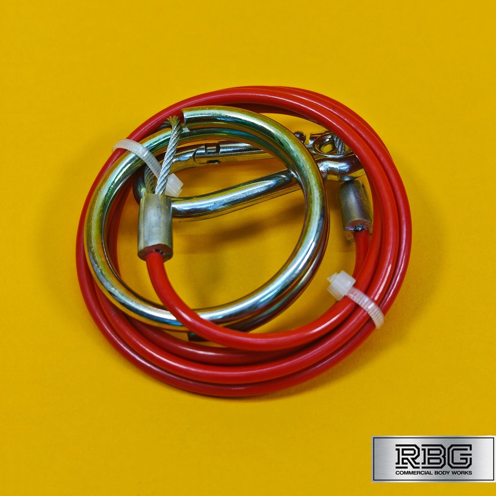 Breakaway Cable Red PVC 1m x 2mm for Trailer Caravan Safety Brake Cable UK