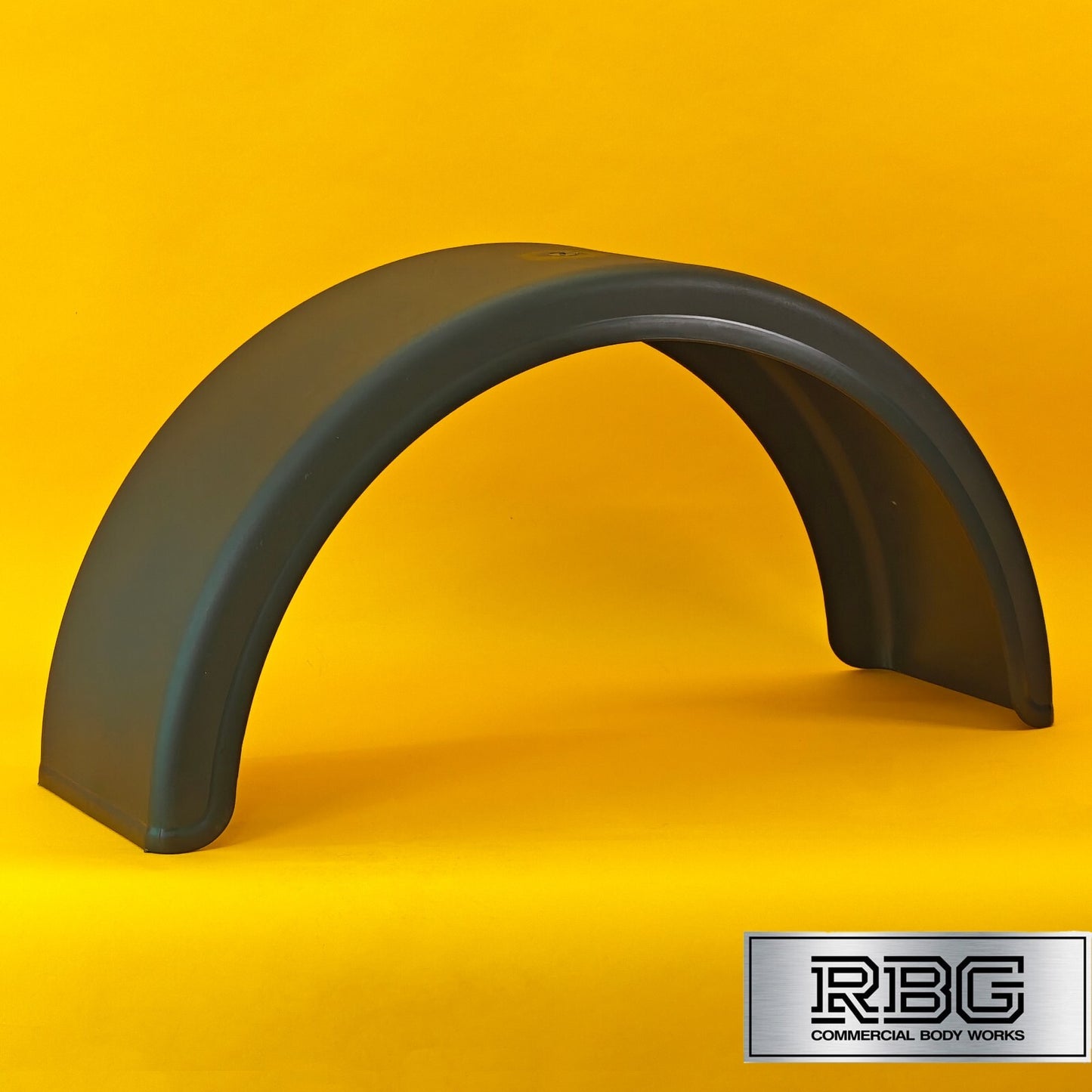Single Wheel Mudguard Round Plastic 840x270mm Black Mud Flap Domar Truck Italy