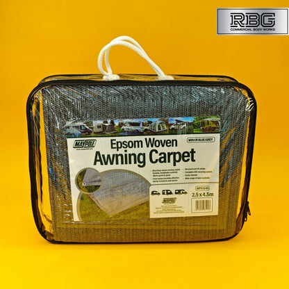 Awning Carpet Breathable Woven For Tent Caravan Campervan Camping 2.5m x 4.5m UK