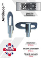 Antiluce™ Fasteners, Z/P Drop Lock Horsebox, Trailer, Pickup Tailgate Anti-Luce