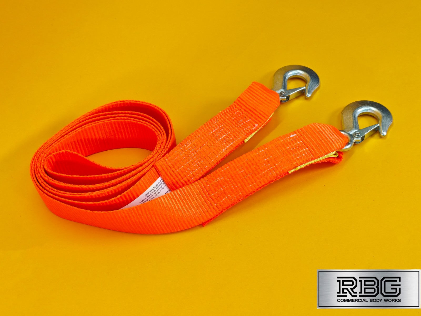 Recovery Towing Strap 4T Heavy Duty 2 Forged Steel Hooks Pull Rope 3.5m x 50mm