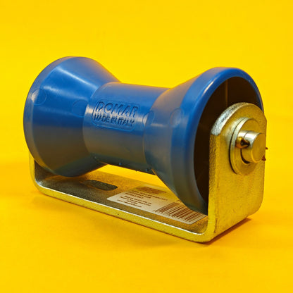Keel Roller + Bracket 16mm Bore 128mm Width for Boat Trailers Non-Mark Domar UK