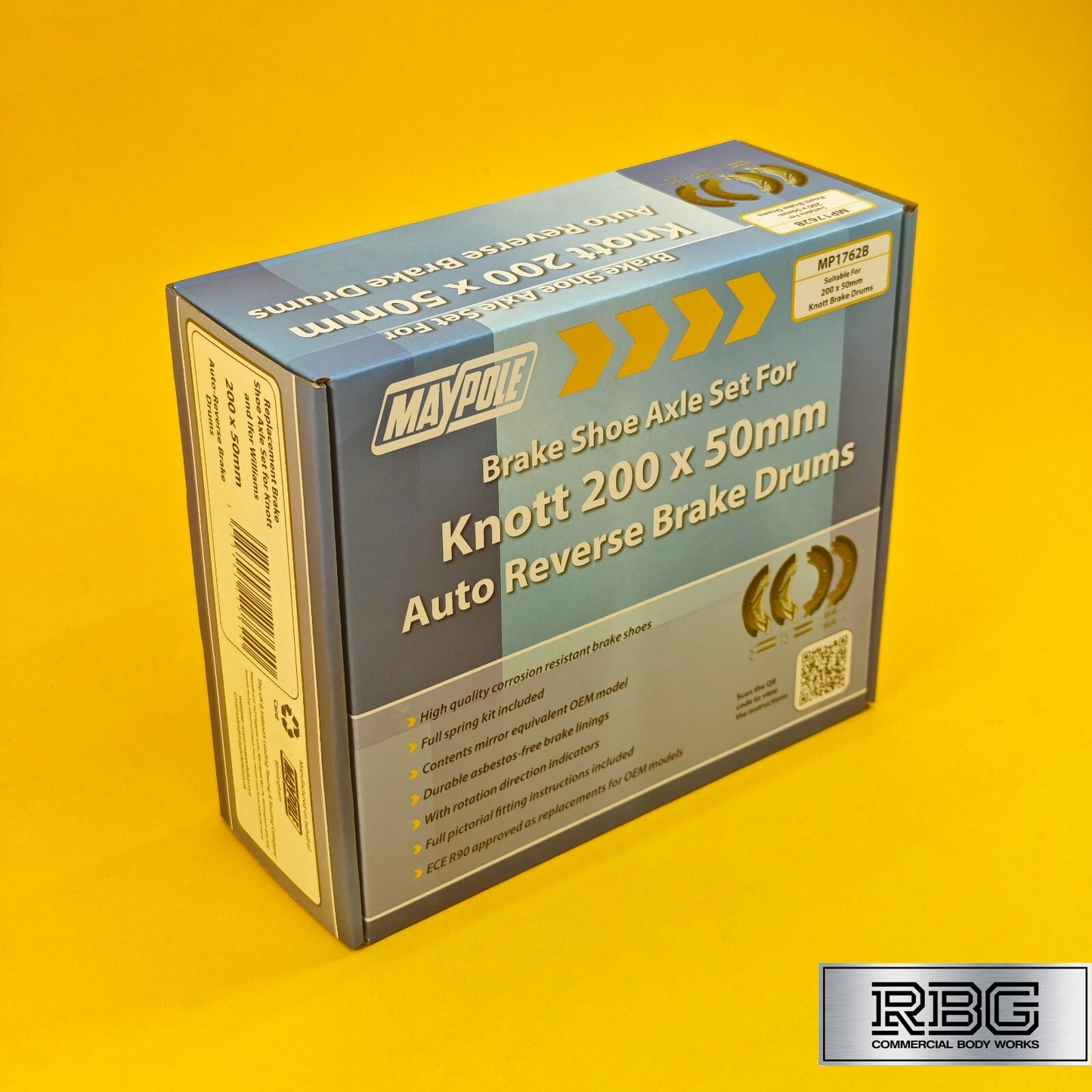 Brake Shoe Axle Set for Knott 200x50mm Brake Drums Ifor Williams Trailers UK