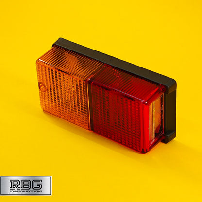 Rear Rectangular Combination Light 4 Function Bulb Lamp for Trailer Caravan 12V