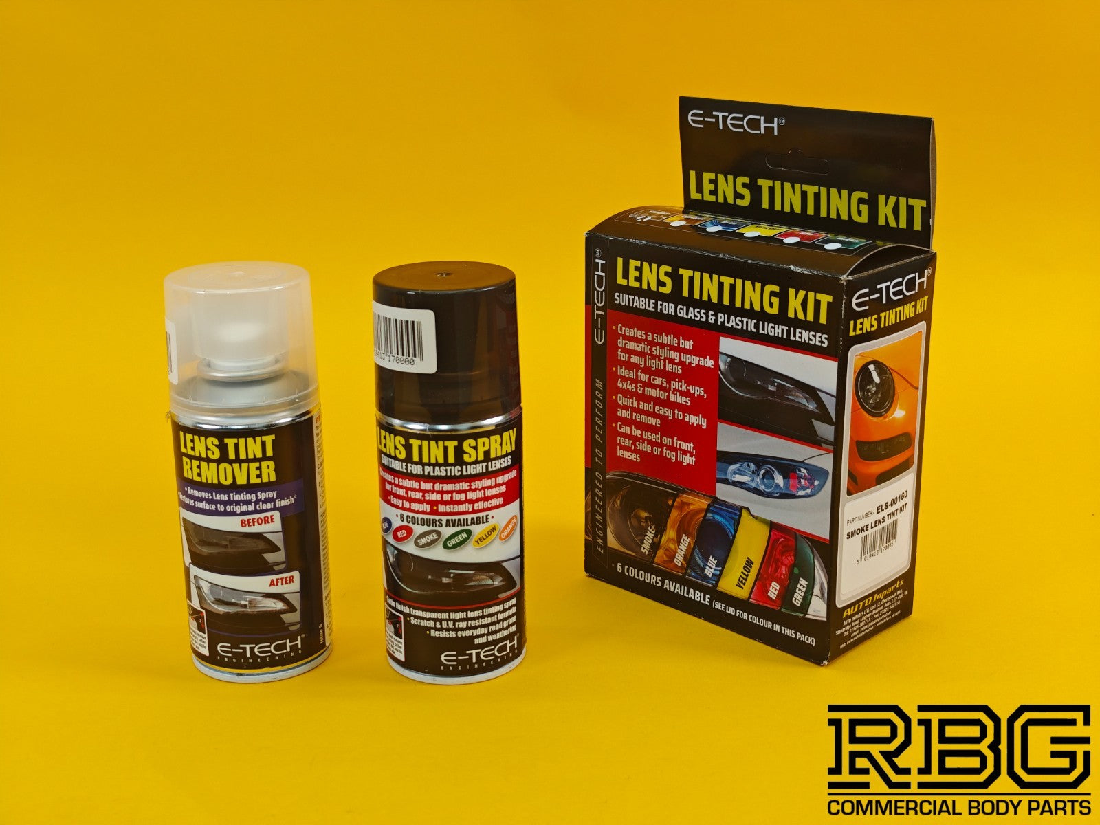 Smoke Black Lens Tinting Kit Spray & Remover For Car Vehicle Glass Lamp E-TECH