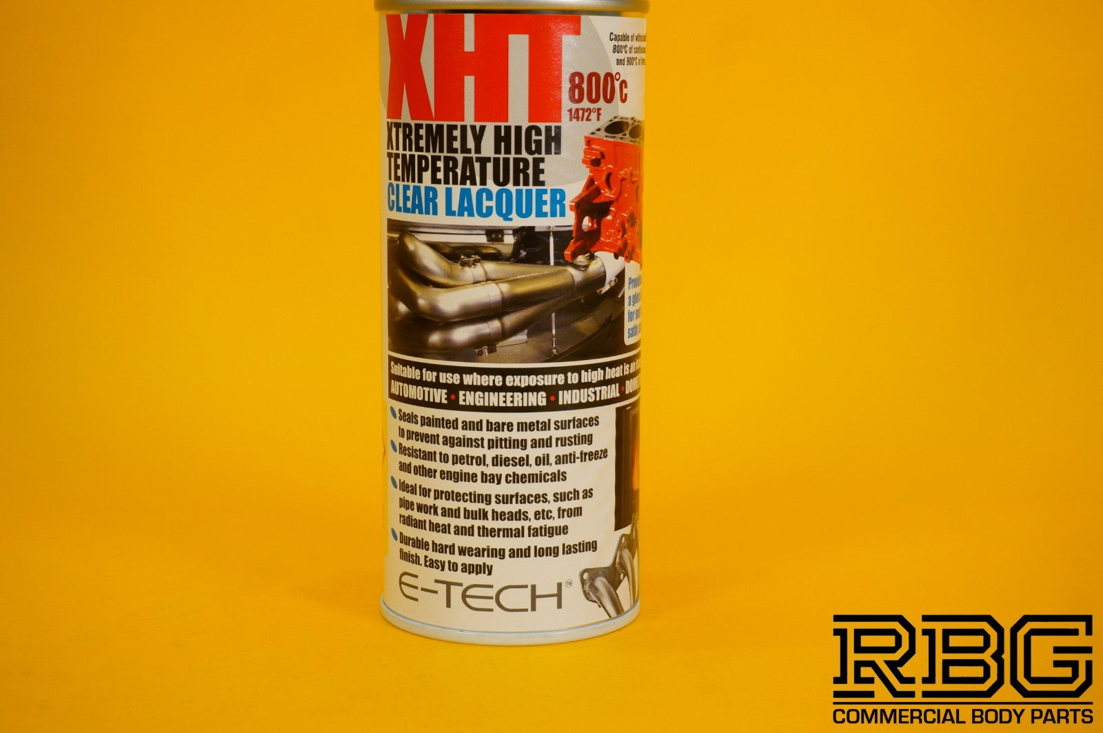 Extremely High Temperature Clear Lacquer 400ml E-TECH XHT Paint Protector Car