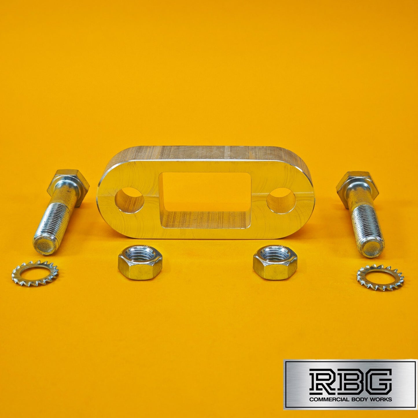 Tow Bar Ball Spacer Extension + 70mm Bolts & Nuts 25mm Block Trailer Caravan UK