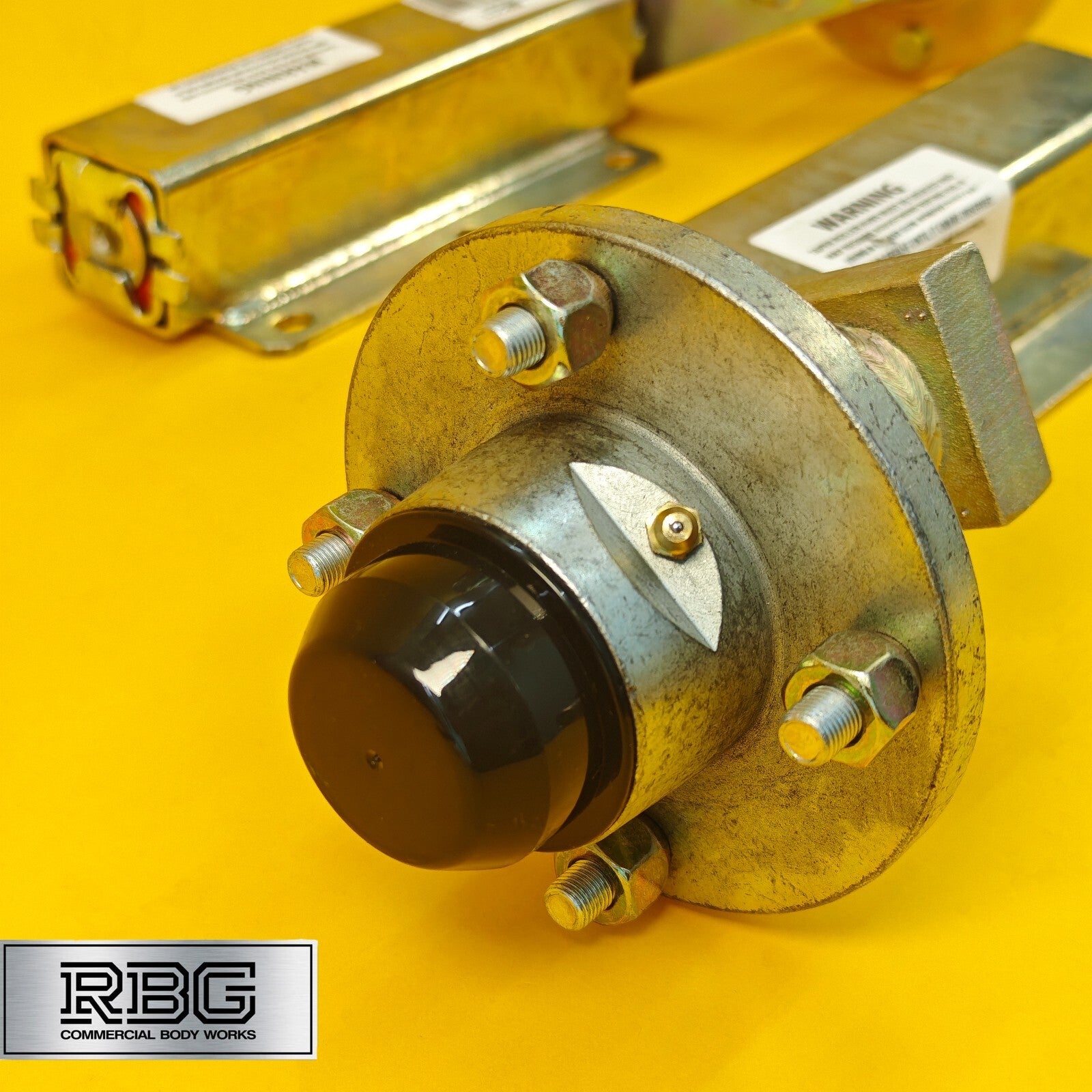 Suspension Unit & Hub 500kg PAIR Zinc Plated With 4 Studs On 4" PCD for Trailers