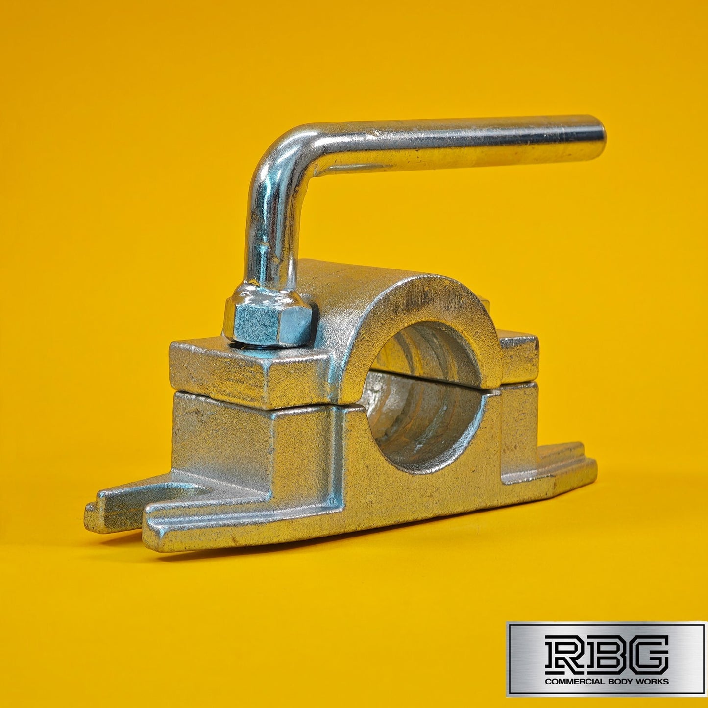 Jockey Wheel Clamp 48mm For Trailer Prop Stand Serrated Heavy Duty Zinc Plated