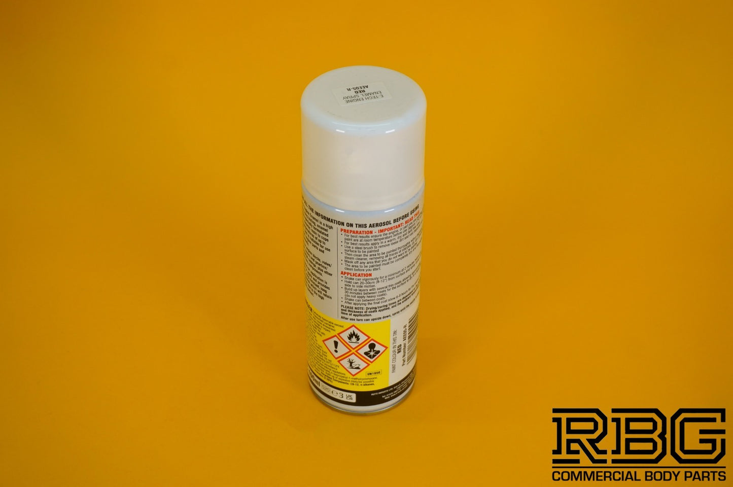 Engine Enamel Spray RED Coating 400ml E-TECH Heat Resistant Paint Car Vehicle